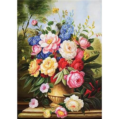 5D diamond painting full diamond new flower mosaic embroidery decoration home decoration