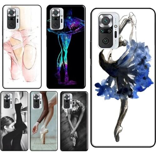 Ballerina Ballet Shoes Dance Girl For Xiaomi Redmi Note 10 Pro 8T 9S Note 7 8 9 Pro Phone Case For Redmi 9C 9T 9 9A 8A K40