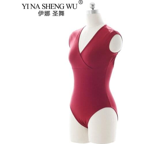 Ballet Leotard Women High Quality Cotton Leotards Ballerina Pratice Costume Professional Adult Sexy Gymnastics Leotards 4 Colors
