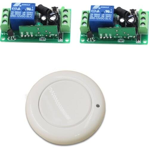 24V 1CH 10A Wireless Remote Light Switch Remote Control Switch System 12v Receiver Transmitter for Appliances Gate Garage Door