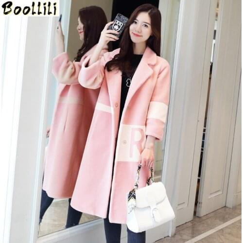 Boollili Womens Natural Wool Fur Coat Female 2020 Fashion Winter Jacket Women Real Sheep Shearing Fur Coats Long Overcoat