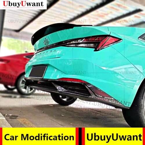 For 2020 2021 Hyundai Elantra Avante CN7 ABS Modified Rear Wing Original Style Without Perforation Exterior Auto Parts Spoiler