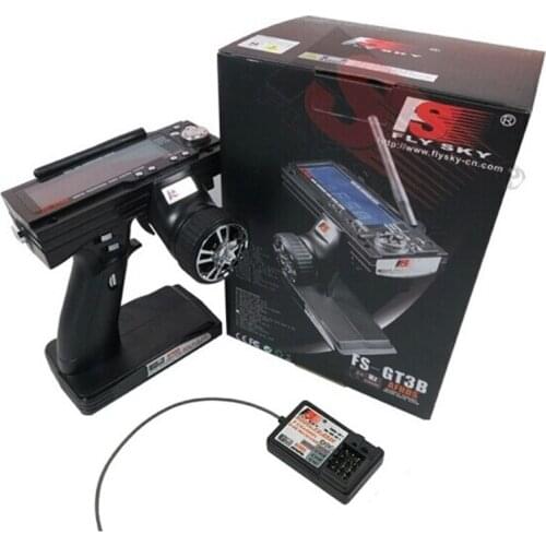 Flysky FS-GT3B 2.4G 3CH Gun RC System Transmitter with FS-GR3E Receiver For RC Car Boat with LED Screen