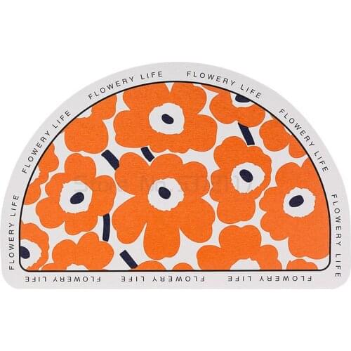 Diatom mud absorbent pad quick drying foot pad toilet floor pad bathroom non slip pad diatomite pad