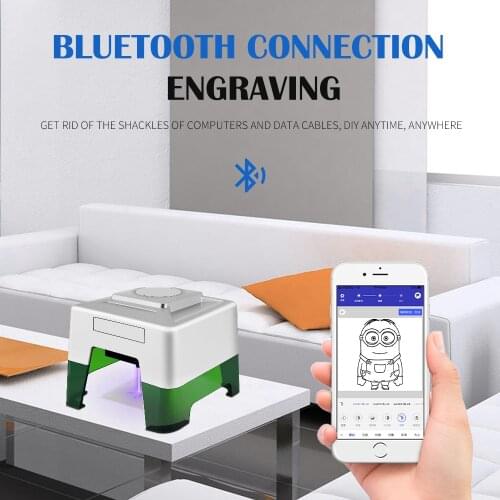 Twotrees MW-3 Mini laser Engraver Machine DIY Logo Mark Printer Mini Laser Engraver Printer for Windows/Mac IOS/Android System
