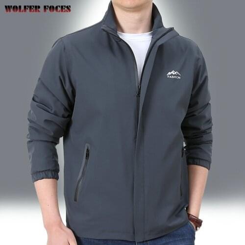 Clothing Cardigan Male Windbreaker For Men Large Plus Size Menswear Top Mens Coat Man Mens And Coats Hot Sale Genuine Jackets