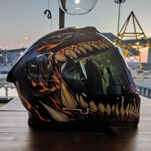 Fast Ship Racing Helmet Motorcycle Street Bike Fast Riding Casco Moto Full Face Double Lens Man Women Downhill ATV Racing DOT