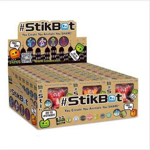 Stikbot random color puppet sucker doll joint puppet toys freeze animation Action Figure Filming Animation Toys