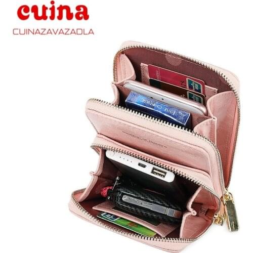 Fashion Bags For Women Wallet Leather Shoulder Straps Crossbody Bag Mobile Phone Card Holders Wallets Handbag Pockets Girls