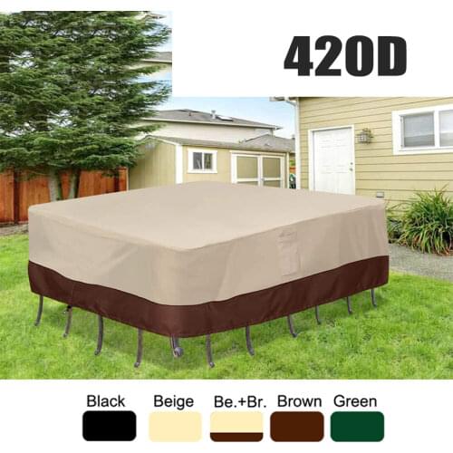 Breathable Square Outdoor Patio Garden Furniture Cover Rains Snow Chair covers for Sofa Table Chair Dust Proof Waterproof 420D