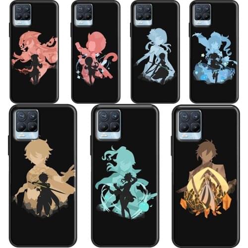 Xiao Zhongli Genshin Impact For OPPO Realme 8 Pro Q3 6 7 Pro GT Neo C3 C21 Case For OnePlus 9 8 Pro Nord 8T 9R Cover