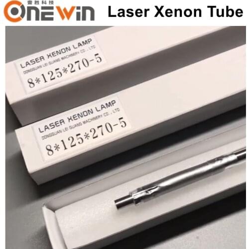 High brightness Laser Xenon lamp short arc Lamp Xe 8x125x270 Q-switch Yag Laser Cutting Marking Machine flash pulsed bulb