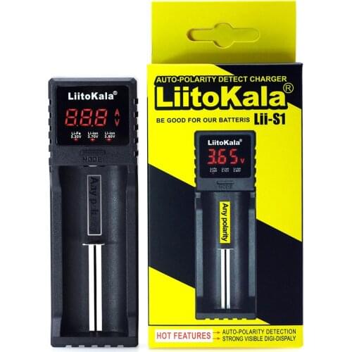 Liitokala Lii - S1 charger 1.2V 3.7V 3.2V 3.85V AA/AAA 26650 18350 14500 16340 25500 NiMH lithium battery charger