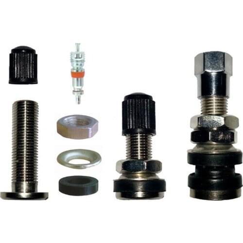 1set Protective Cover Jacket Valve Stem Cable End Cap Air Valve Nozzle Valve Core + Nut + Gasket + Cap