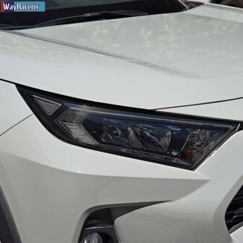 Car Headlight Protective Film Smoked Black TPU Sticker For Toyota RAV4 Corolla Camry Supra 86 Avalon Land Cruiser Prado Highland