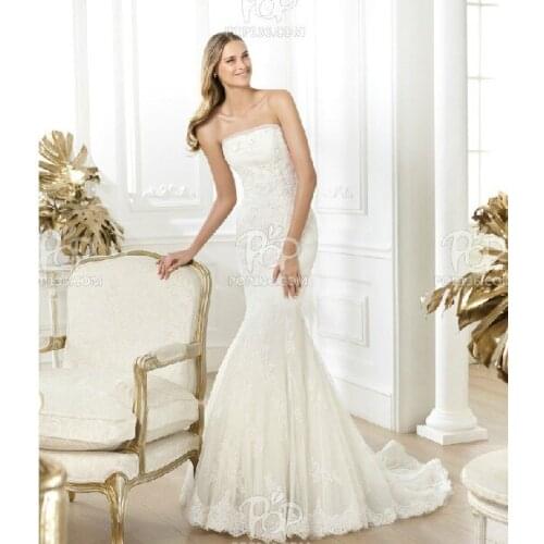 Free shipping bridal gown 2016 new fashionable sexy fashion marriage long vestidos de novia appliques mermaid wedding Dresses