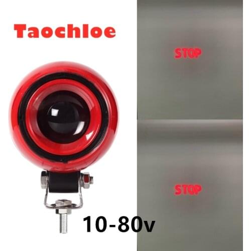 1Pcs forklift red Spot beam LED red blue "Stop" Light Safety Light 12W 10-80v DC led forklift warning light