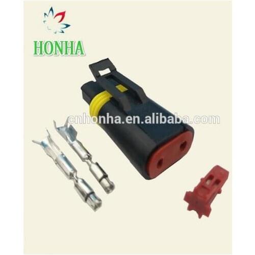 10 pcs 2 Pin female waterproof auto connector automotive fuel injector plug DJ3022-1.8-21 with terminal