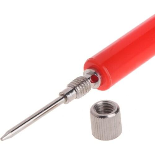 2pcs Spring Test Probe Tip Insulated Hook Wire Connector Lead Pin for Multimeter T3EC