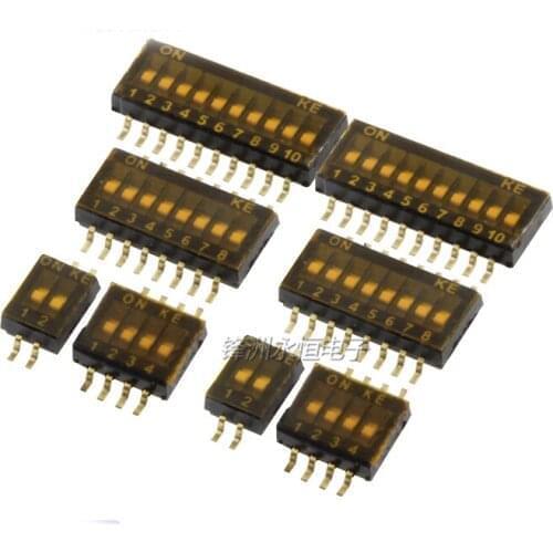 20PCS/Lot 1.27mm/1.27 Pitch SMT Toggle Switch Slide-Type 2P/3P/4P/5P/6P/8P10P