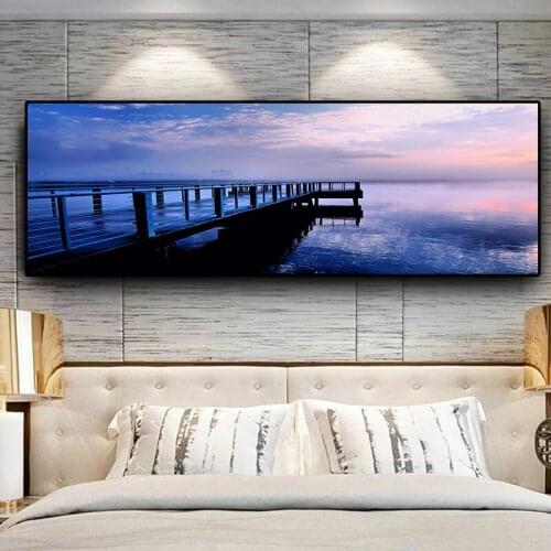 5d Diamond Painting Sunset Natural scenery Bridge Full square Cross Stitch Embroidery Landscape Rhinestone home decoration AS119