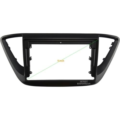 9 INCH Car Audio Frame GPS Navigation Fascia Panel Car dvd Plastic Frame Fascia is suitable for 2018+ HYUNDAI ACCENT/ VERNA