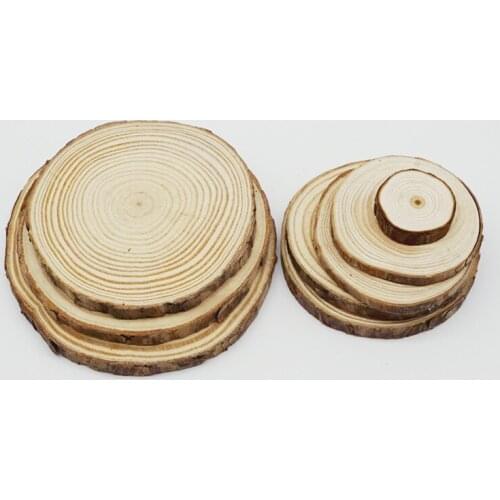 Natural Wooden Beads DIY Painting Photographic Material Pine Wood Chips Beads 30-40mm 40-50mm 50-60mm 60-70mm 70-80mm 80-100mm