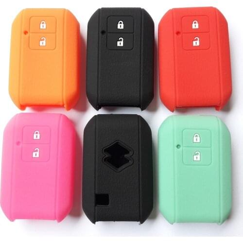 Smart Keycase Silicone Remote FOB Cover For Suzuki 2017 Wagon R mh35s mh55s Stingray Spacia New Swift 2 Button Keyless