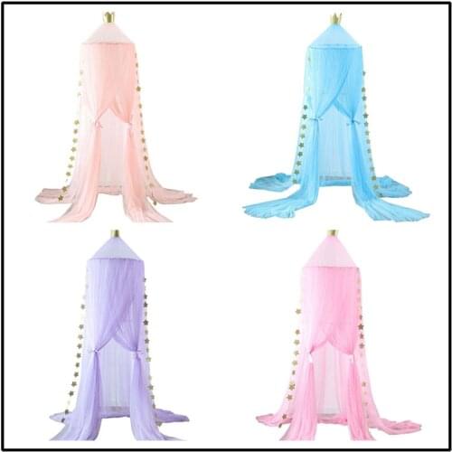 Baby Mosquito Net With Stars Princess Mosquito Net Hung Dome Bedding Newborn Infants Portable Canopy Kids Bed Supplies