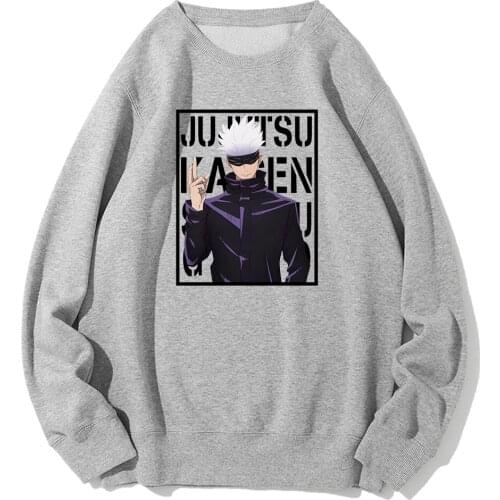 Jujutsu Kaisen Satoru Gojo Anime Printing Hoody For Man Casual Fashion Men Harajuku Hoodie Comfortable Harajuku Mens Hoodies
