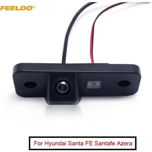 FEELDO 1Set Car Reverse Rear View Camera for Hyundai Santa FE Santafe Azera Grandeur License Plate Camera #AM2616