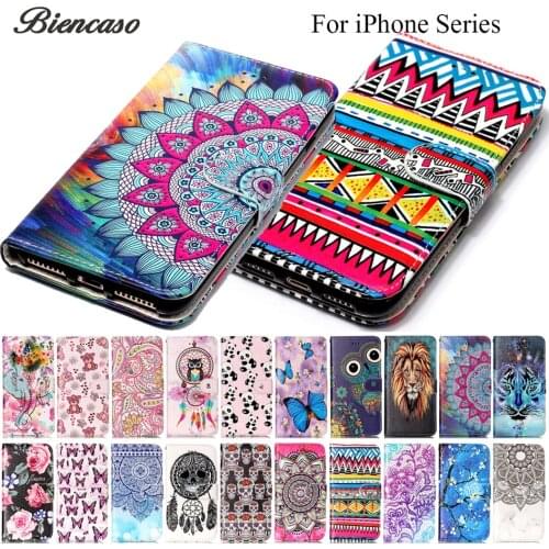 Flip Leather Wallet Cover For Samsung Galaxy S8 S9 Plus Case For iPhone XS Max 5S SE 6S 7 8 Plus X Funda For iPod Touch 5 6 B06
