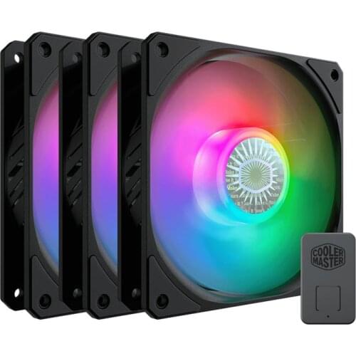 Cooler Master sickleflow 120 3 in 1 Kit chassis fan, 120mm 5V/3Pin ARGB PWM chassis cooling fan