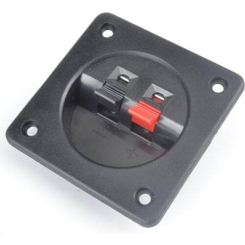 Square Binding Post Press Type Speaker Cup Wire Cable Box Connector Terminal For Cable Terminals