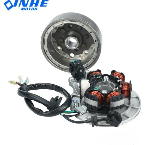 Motorcycle Ignition Magneto Stator Flywheel With Light For YINXIANG YX 140cc 1P56FMJ W063 Engine BSE SDG SSR Dirt Pit Bike