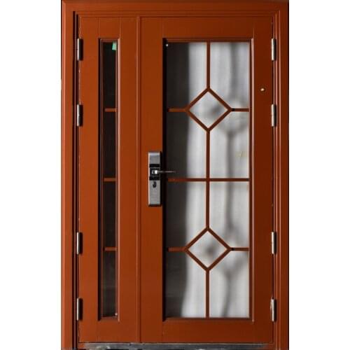 Composite puertas de hierro exterior metal precios