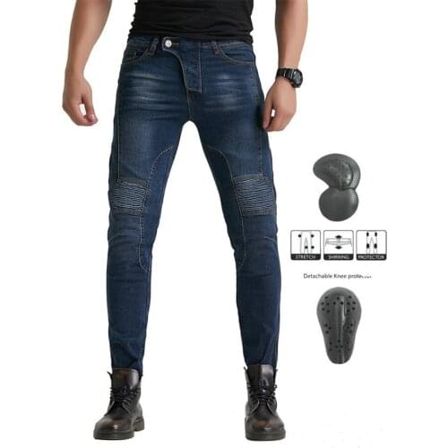 New motorcycle jeans racing pants off-road motorcycle jeans mens motorcycle pants knee pads safe riding jeans
