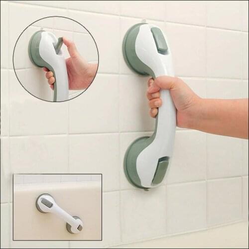 Non-slip Sucker Handle Bathroom Shower Tub Room Super Handrail Handle For Elderly Suction Grip Grab Bar Bathroom Accessories