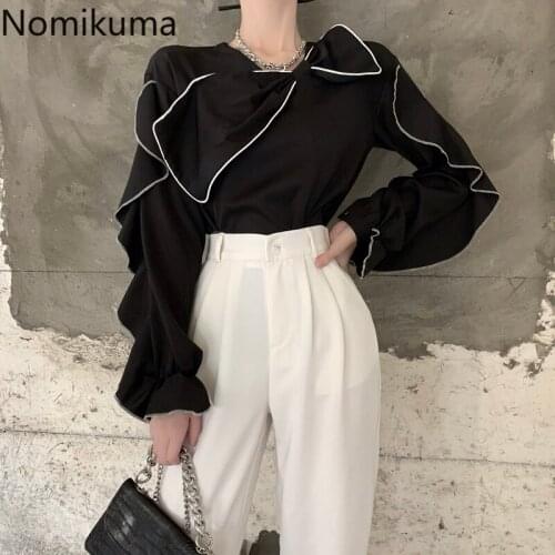 Женские офисные рубашки Nomikuma China At AliExpress