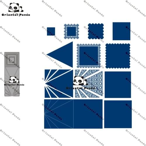 New Dies 2020 Camper Van Metal Square arrow card shape Dies diy Dies photo album cutting die Scrapbooking Stecil cutting dies