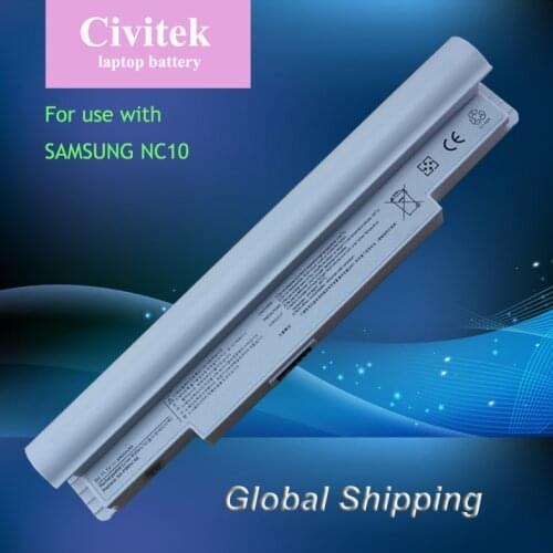 New laptop battery for Samsung NC10 NC20 ND10 N110 N120, AA-PB6NC6W,1588-3366,AA-PB8NC6B
