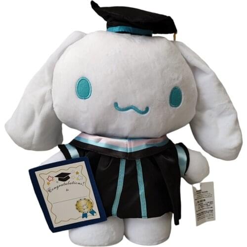 Original Japan Cartoon White Dog Dr. Cosplay Plush Toy Animal Stuffed Dolls 35*40cm Kawaii Kid Gift