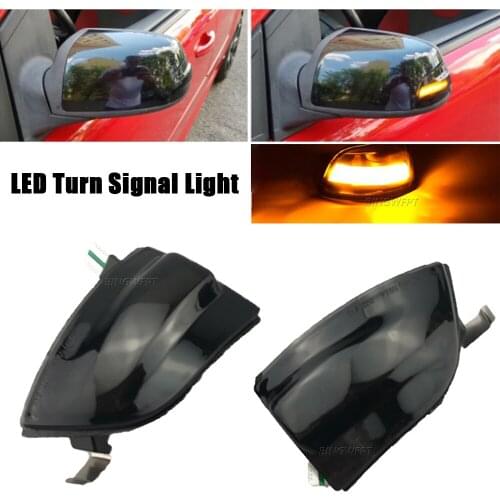 1pair For FORD Focus 2 MK2 2004 - 2008 C-MAX LED Dynamic Turn Signal Side Rear View Mirror Sequential Blinker Light