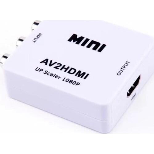 Full HD Male To Female RCA AV TO HDMI-compatible Converter Adapter Composite CVBS To HDMI-compatible AV2HDMI Audio Converter