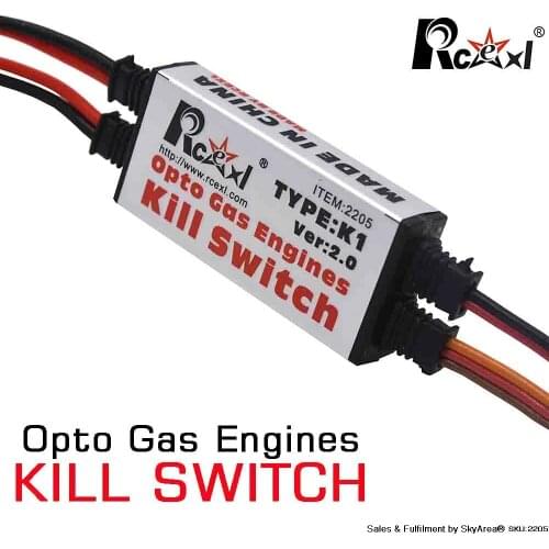 Rcexl Opto Gas Engine Kill Switch Shut Down Version 2.0 for RC Gasoline Airplane