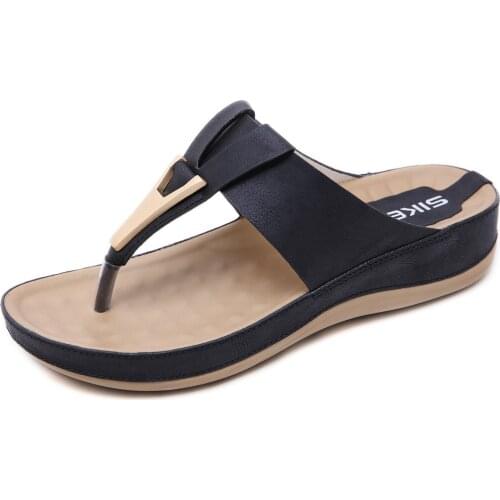 Comfortable platform Sandals 2019 NEW Summer Large size casual maternity Wedge slippers Outdoor Beach Flip Flops Women