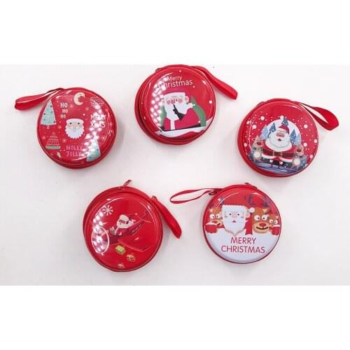 Merry Christmas Eyelashes Box for Mink Lashes Faux Mink Eyelash Christmas Decoration Lash Bag