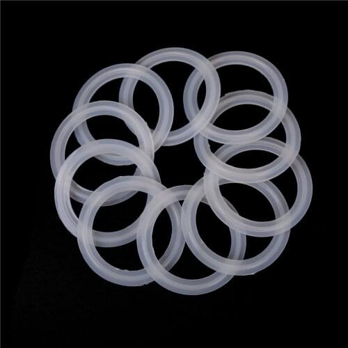 10pcs Silicone Sealing Strip Gasket Ring Washer For Homebrew Dairy Product Fit 51mm Pipe*64mm O/D Sanitary 2" Tri Clamp