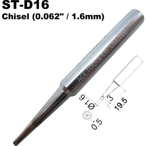 ST-D16 Soldering Tips Screwdriver 1.6mm Fit WELLER SP40L SP40N SPG40 WP25 WP30 WP35 WLC100 Iron Handle Pencil Nozzle Welding Bit