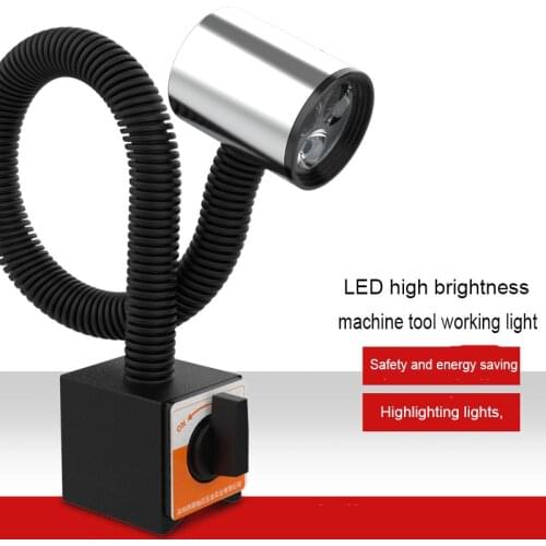 Led Working Light With Magnetic 3W/6W/9W waterproof Oil Proof Lathe Press Milling Grinding Machine lighting 24v/220V Table Lamp